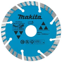 Disco Diamantado Turbo Segmentado Para Concreto e Granito Corte a Seco 4"-105MM Makita D-42581