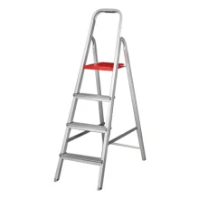 Escada de Aluminio de Abrir Domestica Capacidade 120KG 4 DEGRAUS-0,85M Reisam DOM4