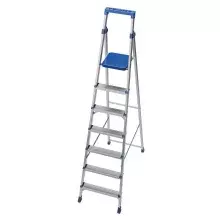 Escada de Aluminio de Abrir Domestica Capacidade 120KG 7 DEGRAUS-1,52M Tramontina Pro 40000/007