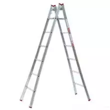 Escada de Aluminio de Abrir Dupla Pintor Capacidade 120KG 8 DEGRAUS-2,26M Alulev PN208