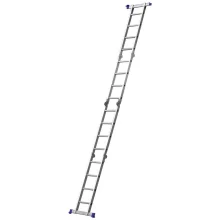 Escada de Aluminio Multifuncoes 4x4 Degraus Com Plataforma 4,71M Mor 5224