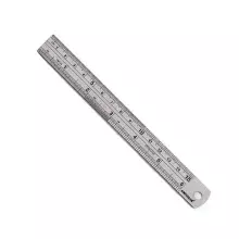 Escala de Aco Inox Graduada 150MM-6" Kingtools 600003