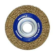 Escova de Aco Carbono Circular Profissional FIO 0,30MM Reducoes 1/2" 5/8" e 3/4" 6X1/2" Inebras 06659