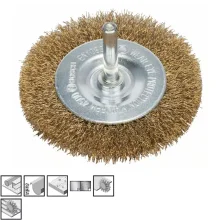 Escova de Aco Latonado Circular com Haste FIO 0,30MM 75X10MM Bosch 2608622009