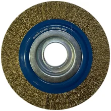 Escova de Aco Latonado Circular Premium Profissional FIO 0,30MM Reducoes 1/2" 5/8" e 3/4" 6X1" Inebras 06655
