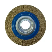Escova de Aco Latonado Circular Premium Profissional FIO 0,30MM Reducoes 1/2" 5/8" e 3/4" 6X1" Inebras 06655