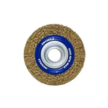 Escova de Aco Latonado Circular Profissional FIO 0,30MM Reducoes 1/2" 5/8" e 3/4" 4X1" Inebras 06653