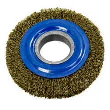 Escova de Aco Latonado Circular Profissional FIO 0,30MM Reducoes 1/2" 5/8" e 3/4" 4X1" Inebras 06653