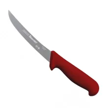 Faca de Desossa Curva Estreita Profissional Cabo Vermelho INOX 6" Starrett BKR106-6