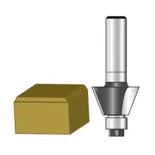 Fresa Dupla para Rebaixo 15 Graus Com Rolamento para Tupia Manual MD 1/2X7MM H1/4 Makita D03230