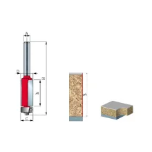 Fresa Paralela 2 Cortes Com Rolamento para Tupia Manual MD 9,5X13MM H6 Freud 42-10206P