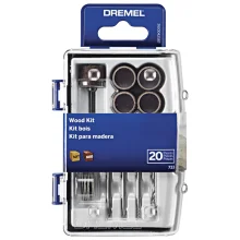 Jogo Acessorios para Micro Retifica 20 Pecas Para Madeira Dremel 733
