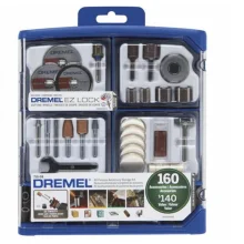 Jogo Acessorios para Micro Retifica 160 Pecas Para Cortar Lixar Polir e Outros Dremel 710