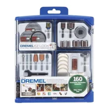 Jogo Acessorios para Micro Retifica 160 Pecas Para Cortar Lixar Polir e Outros Dremel 710