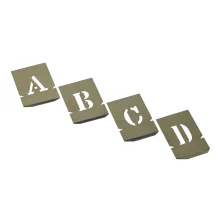 Jogo Alfabeto de Chapa 27 Pecas 50MM Rex 122