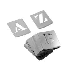 Jogo Alfabeto de Chapa 27 Pecas 60MM Krause 17