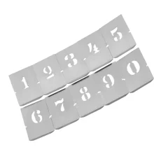 Jogo Algarismo de Chapa 10 Pecas 35MM Krause 4