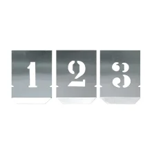 Jogo Algarismo de Chapa 10 Pecas 35MM Rex 110