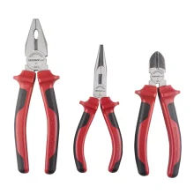 Jogo Alicates Isolados 1000V 3 Pecas NBR9699 Universal Meia Cana e Corte Gedore Red R28001004