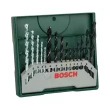 Jogo Brocas para Metal Madeira Concreto 15pcs X-Line 3A8MM Bosch 2607017504