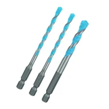 Jogo Broca de Widia Multimateriais 3pcs Expert HEX-9 Multiconstruction Encaixe Hexagonal 5A8MM-3/16A5/16" Bosch 2608900584