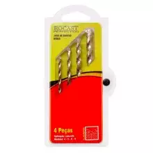 Jogo Broca de Widia Concreto 4pcs 4A8MM Rocast 160054