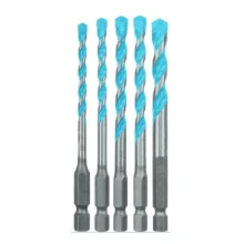 Jogo Broca de Widia Multimateriais 5pcs Expert HEX-9 Multiconstruction Encaixe Hexagonal 4A8MM-5/32A5/16 Bosch 2608900585