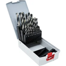 Jogo Broca Haste Paralela 25 Pecas Point TEQ DIN 338 HSS 1A13MM Bosch 2608577352