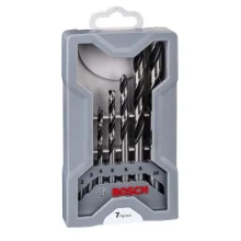 Jogo Broca Haste Paralela 7 Pecas Point TEQ DIN 338 Mini X-Line HSS 2A10MM Bosch 2608577347
