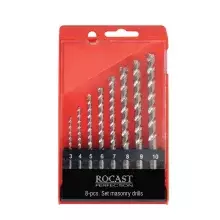 Jogo Broca de Widia Concreto 8pcs 3A10MM Rocast 160021
