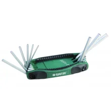 Jogo Chave Allen 9 Pecas CRV 5/64A1/4" Sata ST09122SJ