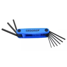 Jogo Chave Allen Canivete 12pcs Em Milimetro e Polegadas CRV 1,5A5/32" Gedore 42SCL12MP