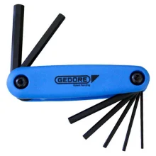 Jogo Chave Allen Canivete 7 Pecas CRV 2A8MM Gedore 42SCL7M
