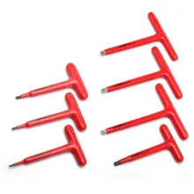 Jogo Chave Allen Cabo T Isolada 1000V 7pcs CRV 4A12MM Gedore V42T