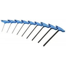 Jogo Chave Allen com Cabo T 9 Pecas CRV 2A10MM Gedore 42T9M