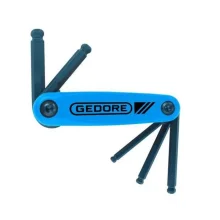 Jogo Chave Allen Ponta Bola Longa 5pcs CRV 5A10MM Gedore 42SCKL/5M