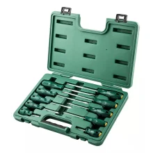 Jogo Chave de Fenda e Phillips 10pcs 5 Fendas e 5 Phillips CRV 3/16X3A5/16X6" Sata ST09304ESJ