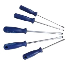 Jogo Chave de Fenda e Phillips 5pcs 4 Fendas e 1 Phillips CRV 3/16X4A1/4X8" Gedore 150/160S1