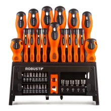 Jogo Chave de Fenda Phillips Pontas e Soquetes 39pcs Robust S49001039