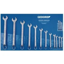 Jogo Chave Fixa 12 Pecas CRV 1/4A2" Gedore 6E12P