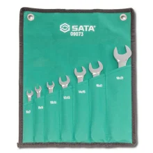 Jogo Chave Fixa 7 Pecas CRV 6A21MM Sata ST09073SJ