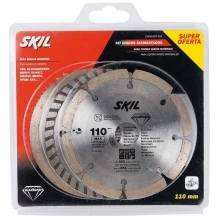 Jogo Disco Diamantado 3 Pecas Segmentado Turbo e Liso 4.3/8"-110MM Skil 2608602505