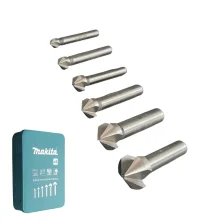 Jogo Escareador Haste Paralela 6 Pcs HSS M3AM10 Makita D42204