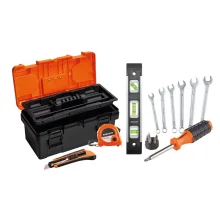 Jogo Ferramentas de Uso Geral 16pcs Com Caixa Plastica Robust S21752017