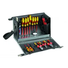 Jogo Ferramentas Eletricista Isolada 18pcs VDE 1000V EN60900 46X23X32CM Gedore VDE1091