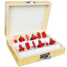 Jogo Fresa para Tupia Manual 12 Pecas Haste 1/4" MD Rocast 910001