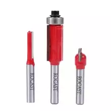 Jogo Fresa para Tupia Manual 3 Pecas Haste 1/4" MD Rocast 910018