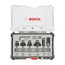 Jogo Fresa para Tupia Manual 9 Pecas Haste 6MM MD Bosch 2607017468