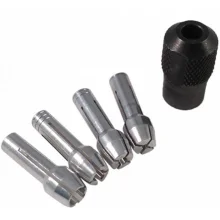 Kit Mandril e Pincas 5 Pecas para Micro Retifica Dremel 4485