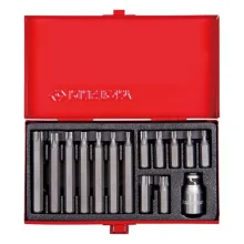 Jogo Ponta Torx 15 Pecas Curta e Longa T20AT55 King Tony 1015PQ